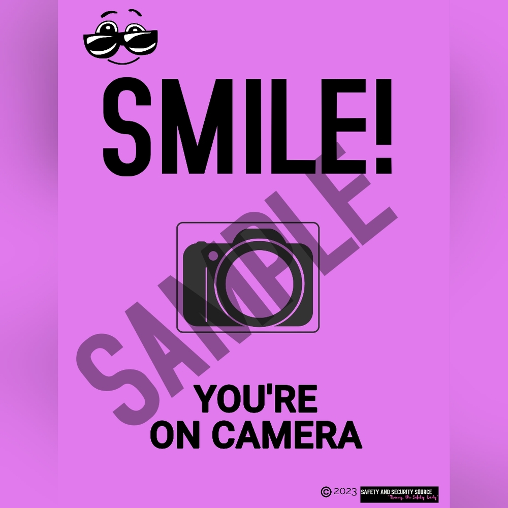 "Smile You're On Camera" and "Do Not Enter" Posters